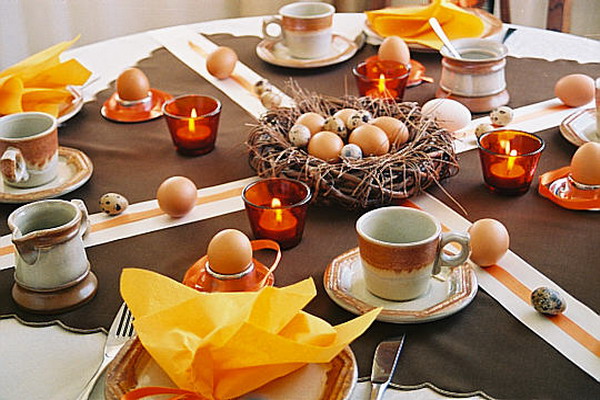 идеи за украса на масата на Великден